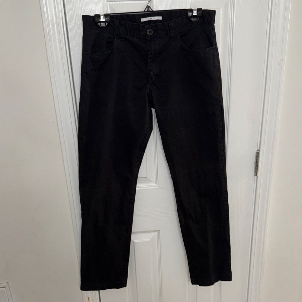 Calvin Klein black Straight-Leg Pants
